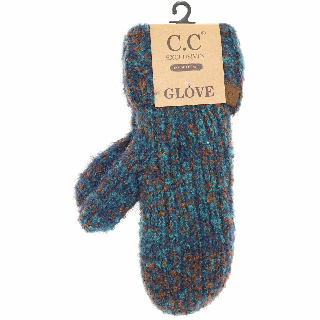 Soft Boucle Knit Cuff Mitten