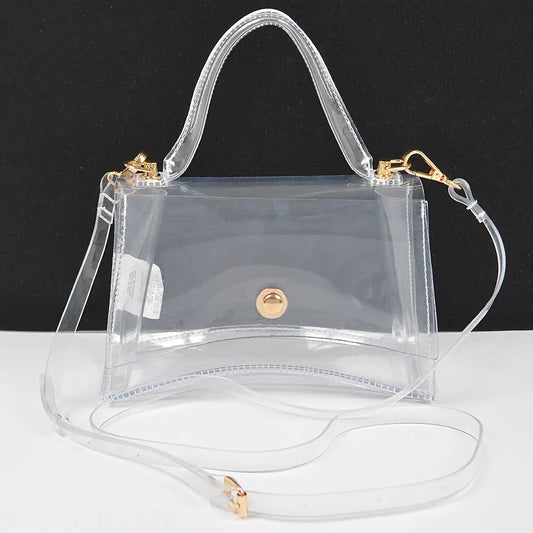 Audrey Transparent Top Handle Bag