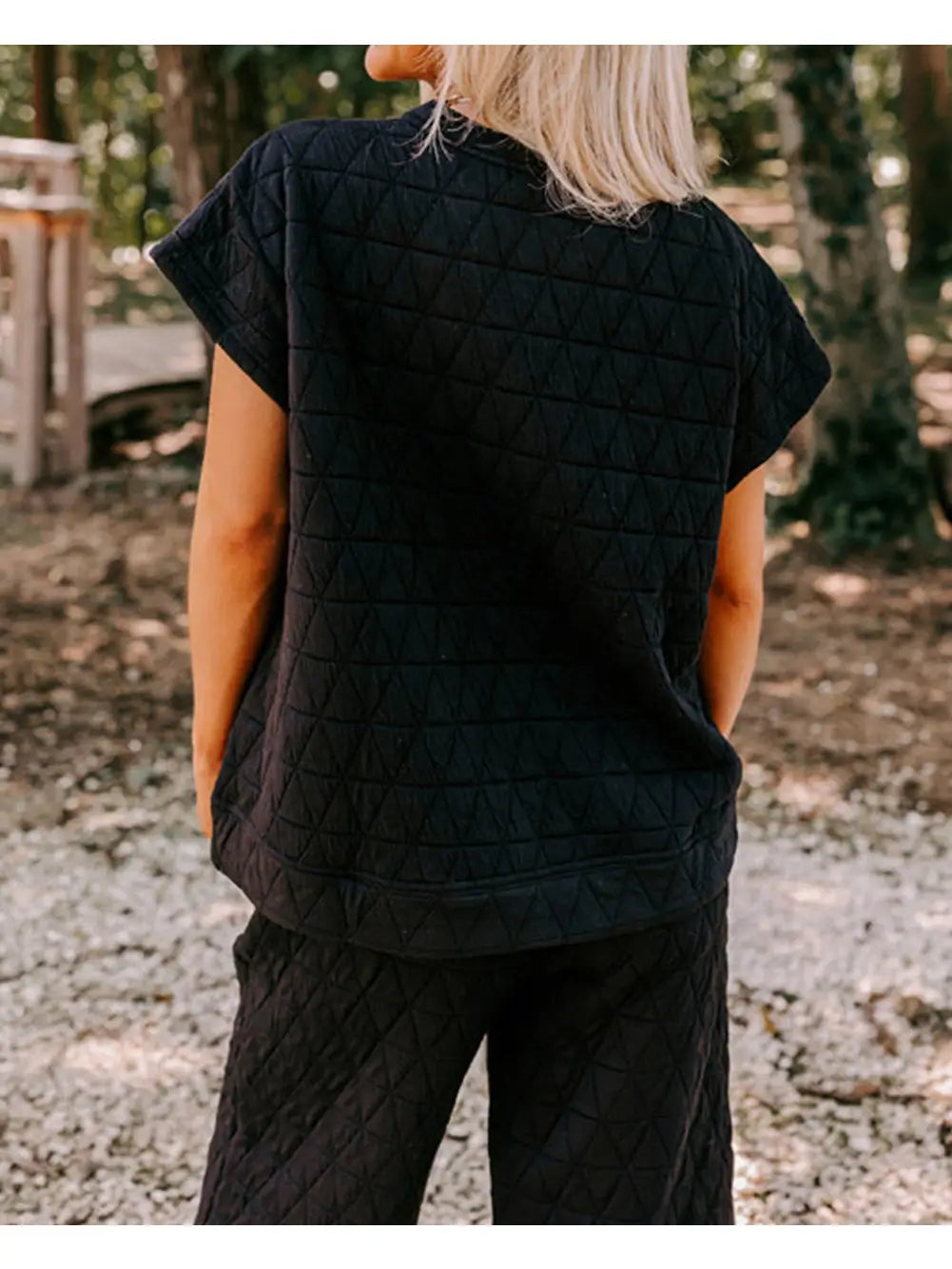 Quilted Top and Pants Set