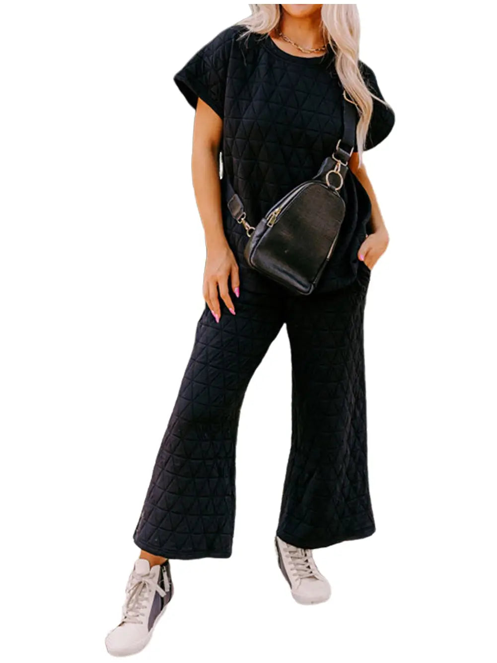 Quilted Top and Pants Set