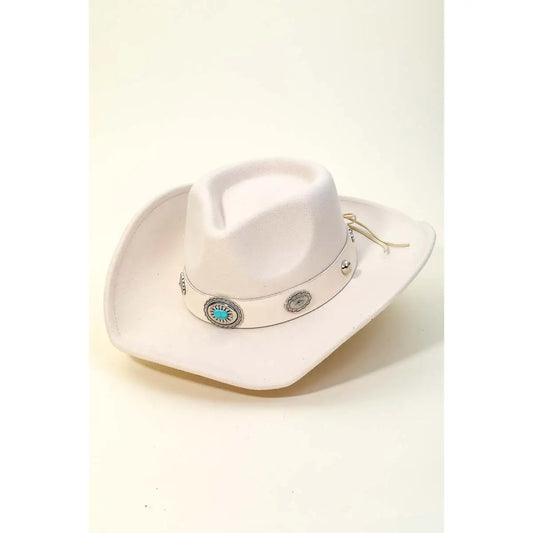 Boho Disc Strap Cowboy Hat