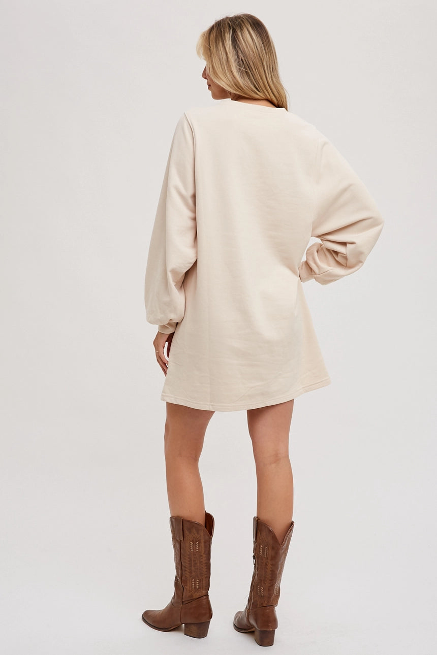 French Terry Mini Dress