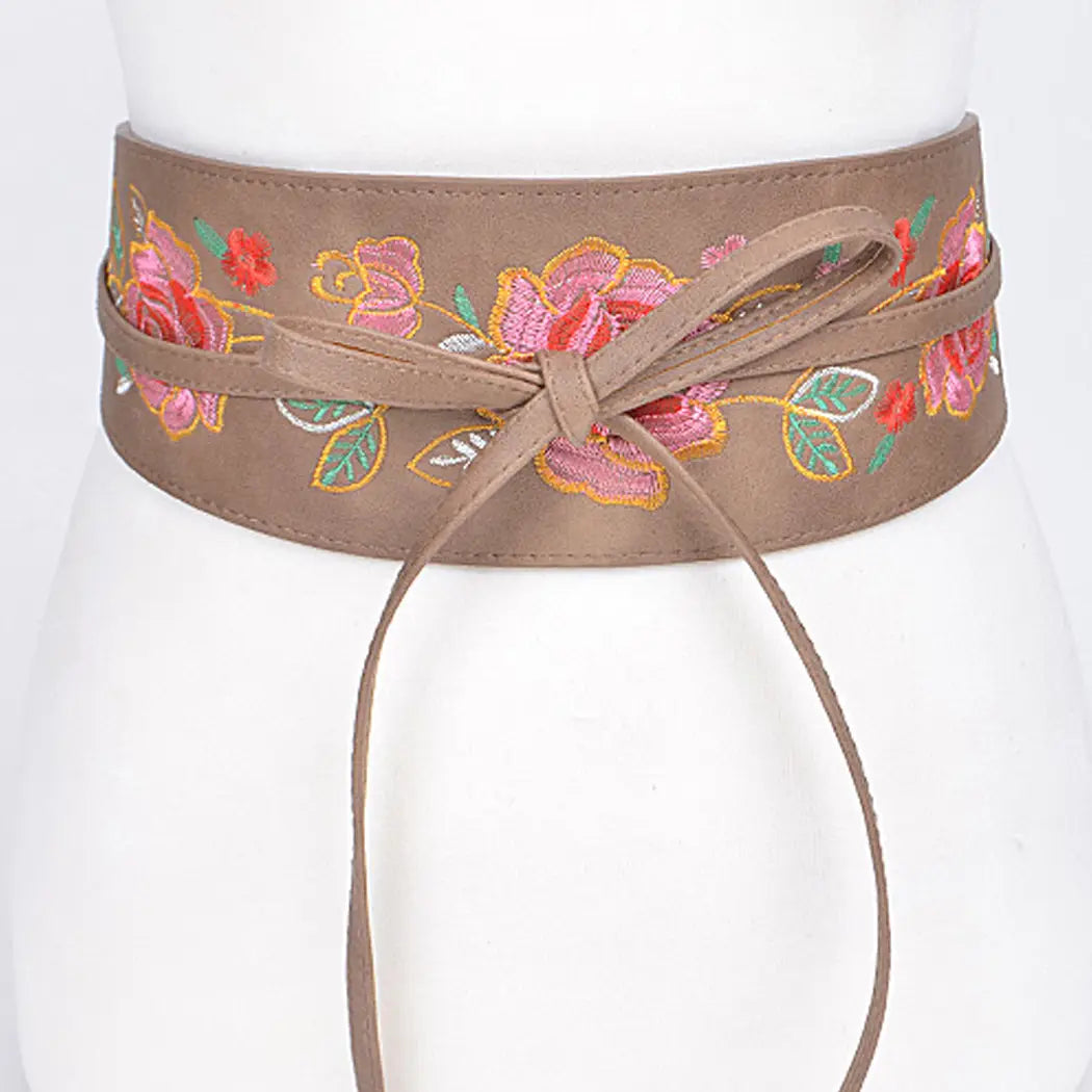 Floral Tie Belt
