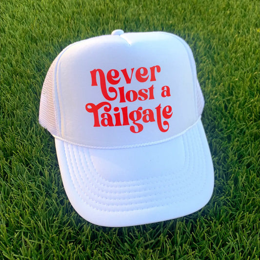 Never Lost A Tailgate Trucker Hat