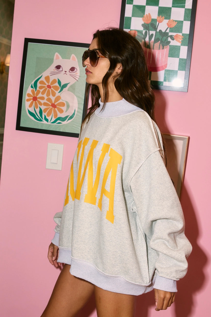 IOWA  & IA Reversible Mock Neck Sweatshirt