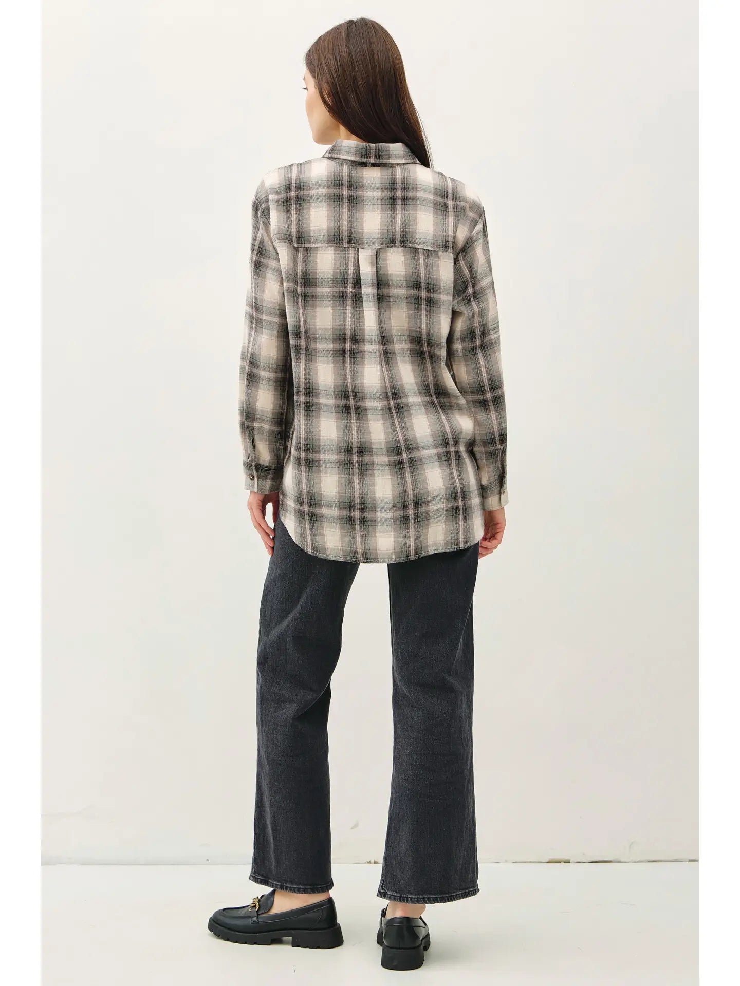 Jade Oversized Flannel Shirt