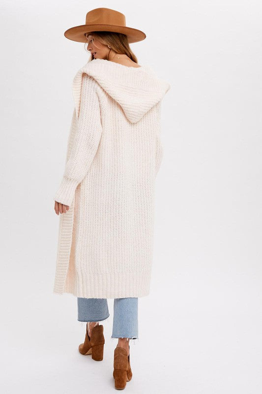 Longline Hooded Cardigan