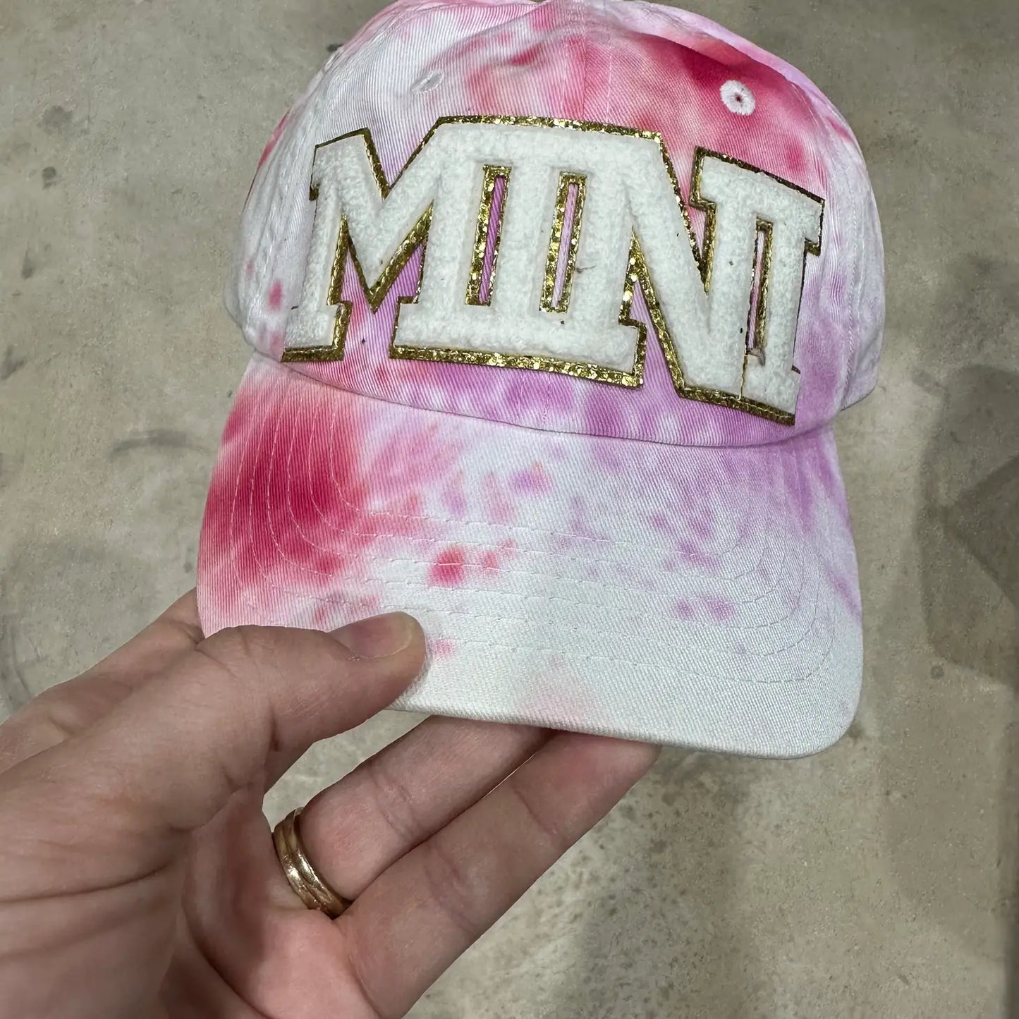 Mini Chenille Tie Dye Cap