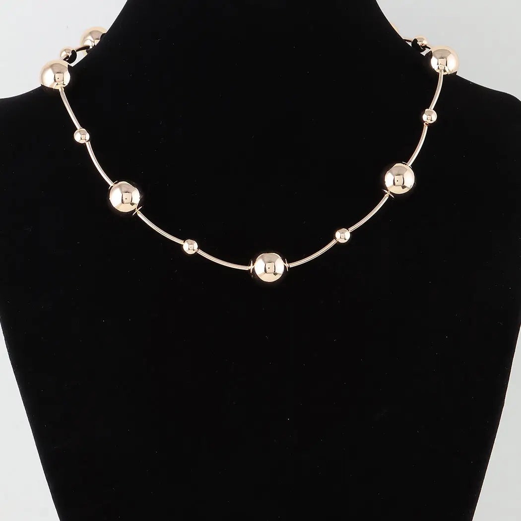 Multi Shiny Orb Necklace