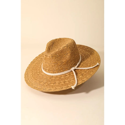 Straw Weave Rope Strap Sun Hat
