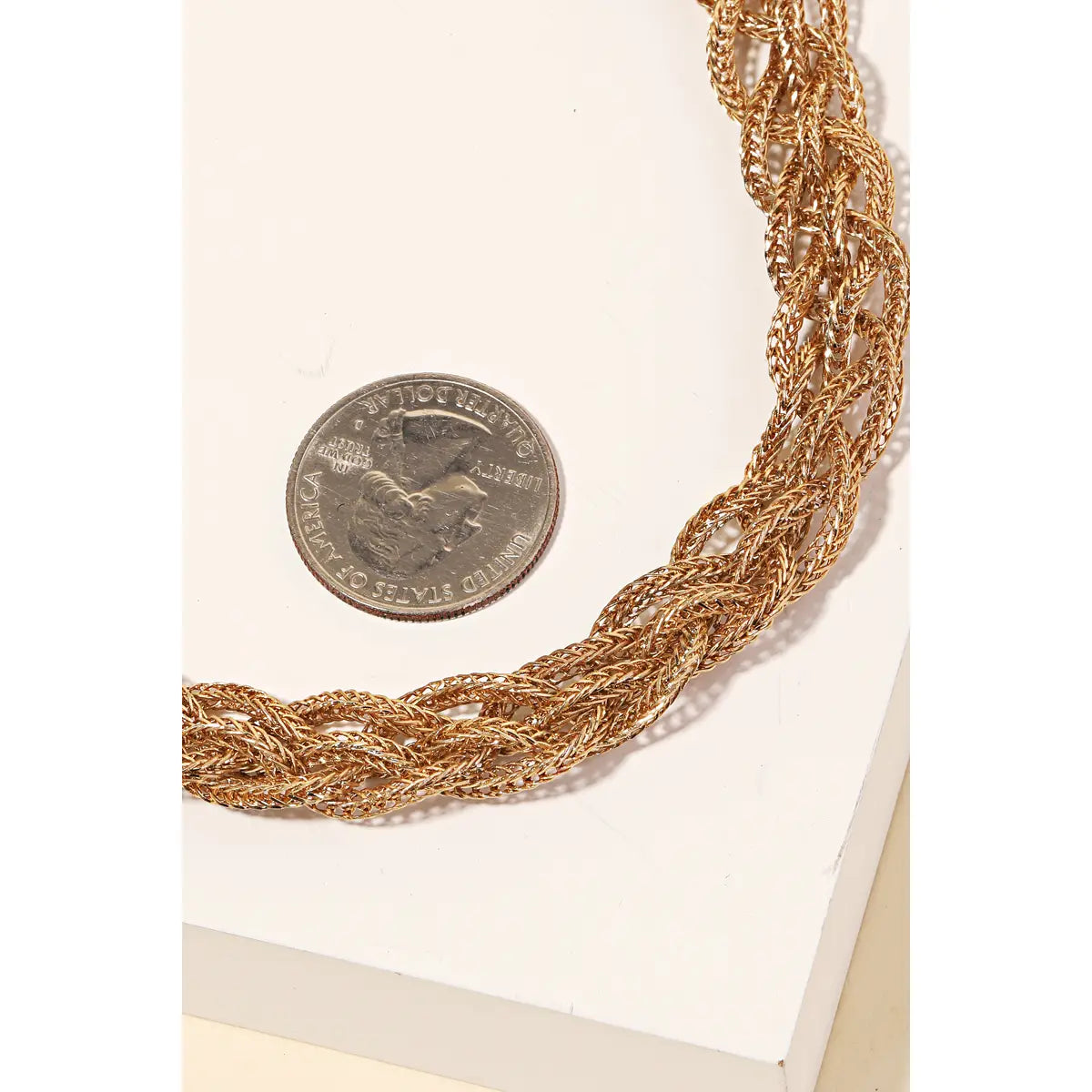 Chain Weave Twist Necklace