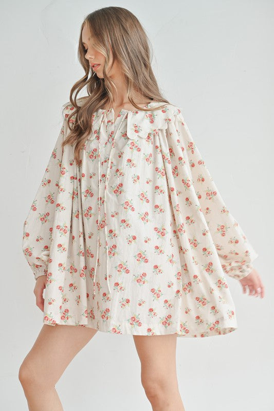 Wendy & Peterpan Collared Mini Dress
