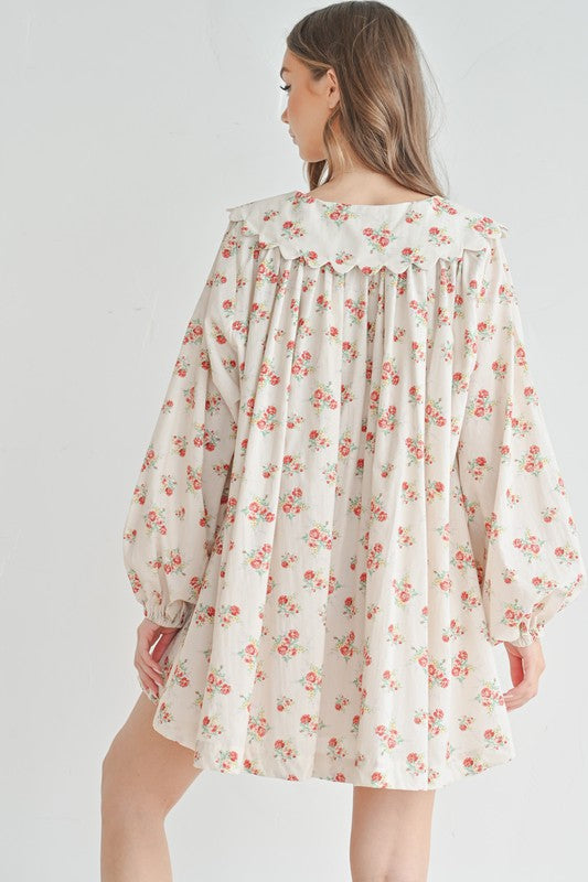 Wendy & Peterpan Collared Mini Dress