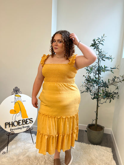 Sunflower Fields Forever Curvy Sundress