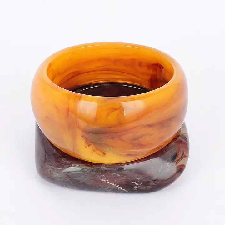 Assorted Resin Bangle Bracelets