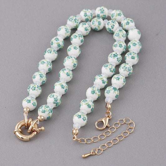Flower Beaded Necklace