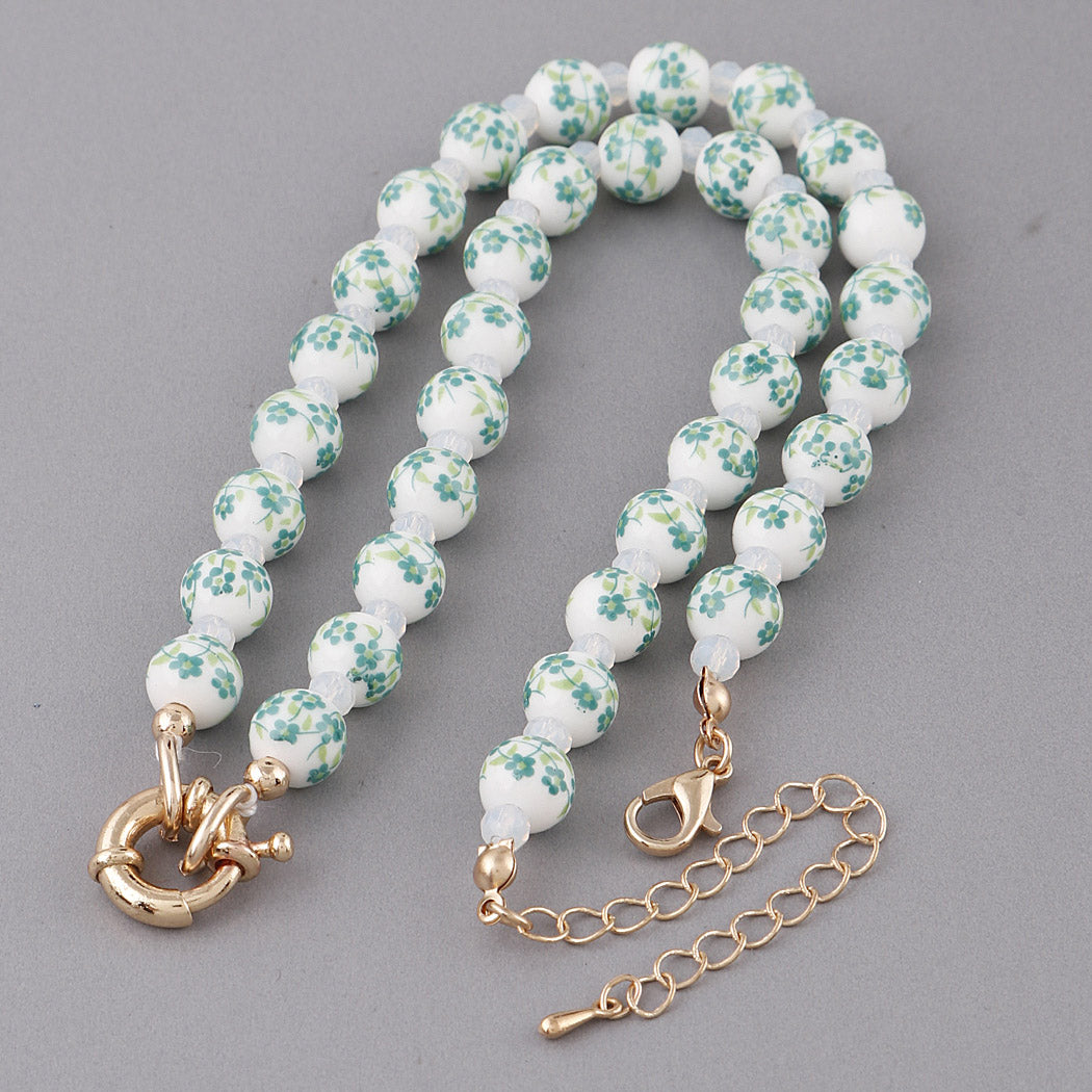 Flower Beaded Necklace