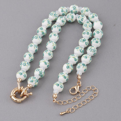 Flower Beaded Necklace