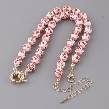 Flower Beaded Necklace