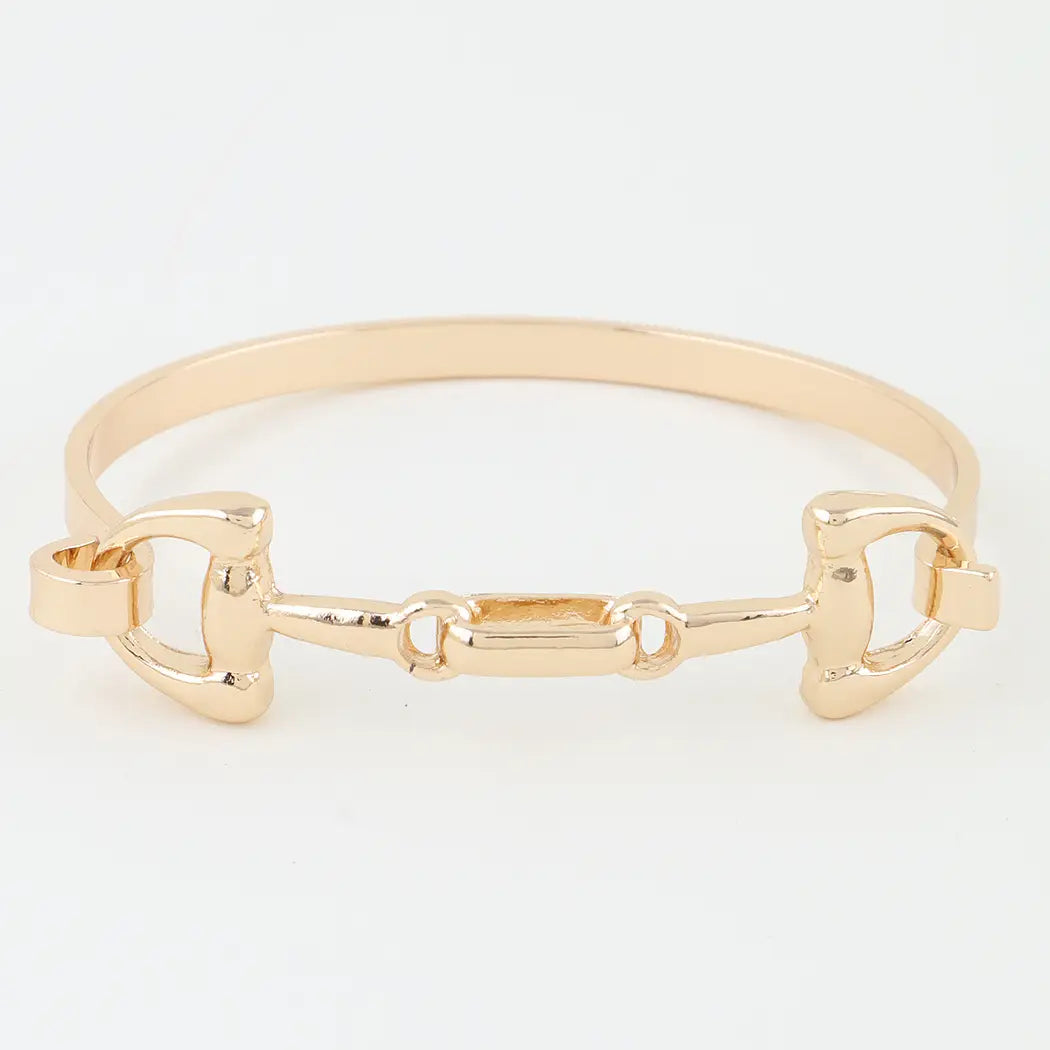 Horseshoe Chain Cuff Bracelet