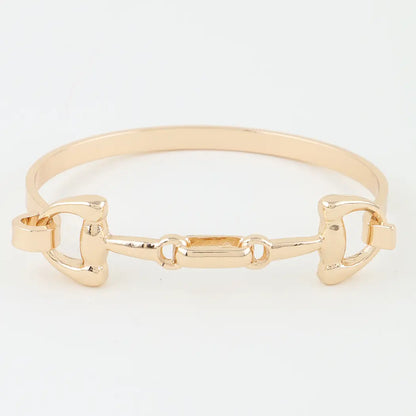 Horseshoe Chain Cuff Bracelet