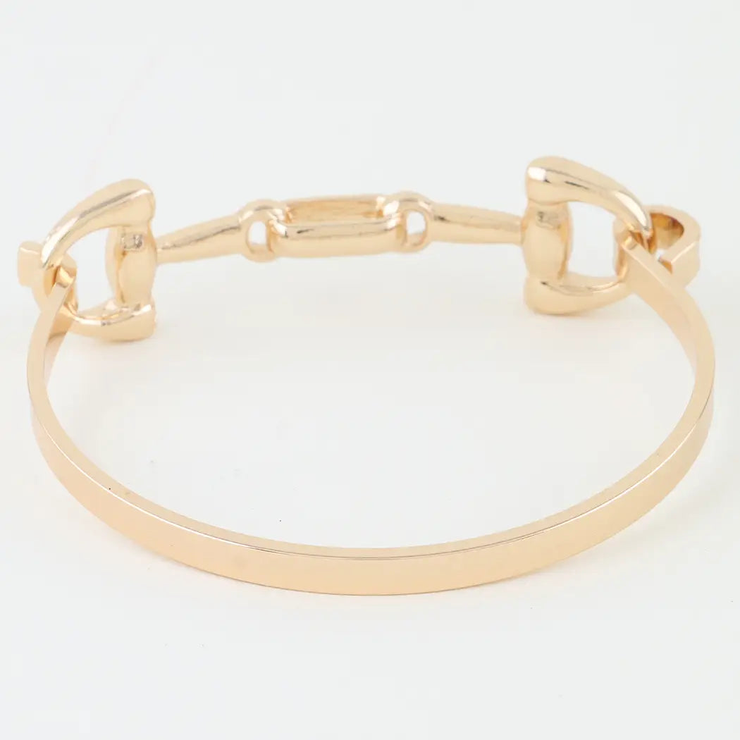 Horseshoe Chain Cuff Bracelet