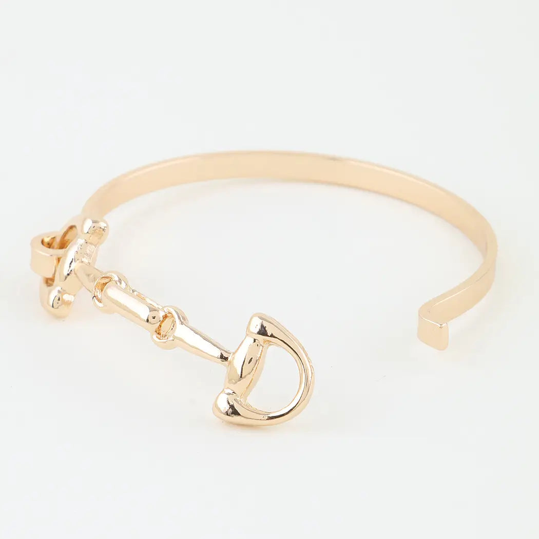 Horseshoe Chain Cuff Bracelet