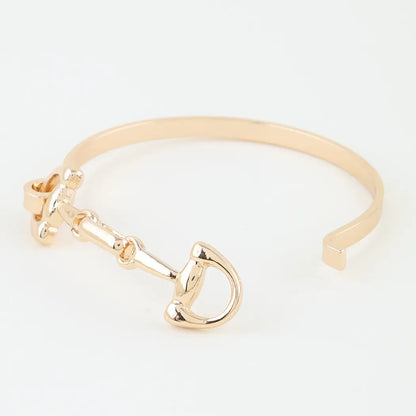 Horseshoe Chain Cuff Bracelet