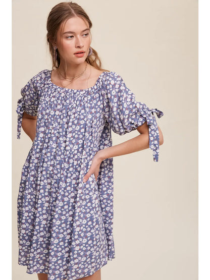 Floral Off-Shoulder Mini Dress