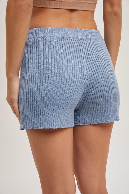 Nic Sleeveless Side Slit & Short Knit Sweater Set