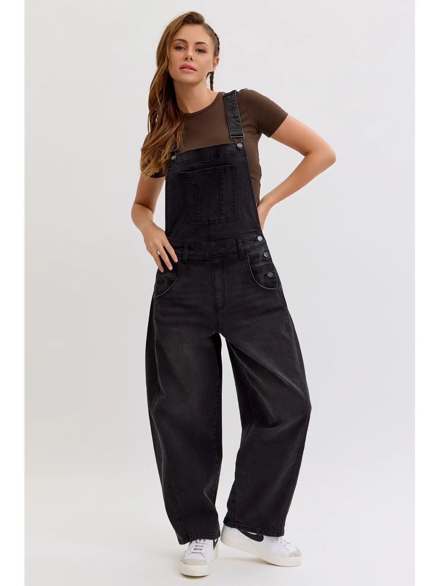 Kam Mid Waisted Barrel Overall