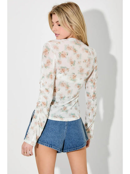 Caliope Floral Mesh Top