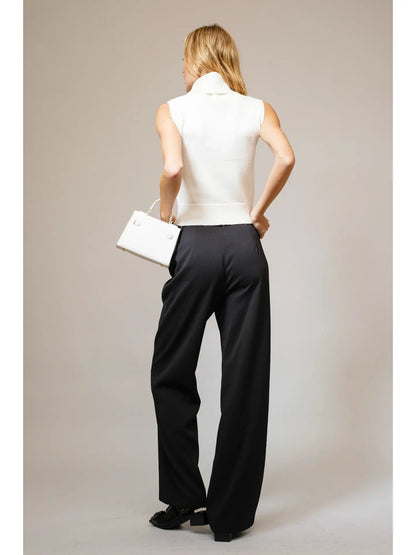 Driven Cashmere Blend Sleeveless Turtle Neck