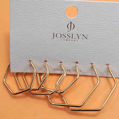 18K Stainless Steel Waterproof Tarnish Free Hoops