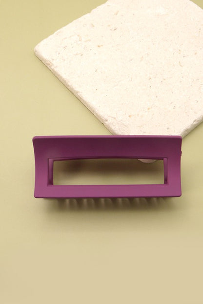 Matte Extra Large Rectangle Hair Claw Clip