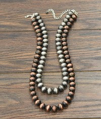 Cooper Two Tone Navajo Pearl Necklace