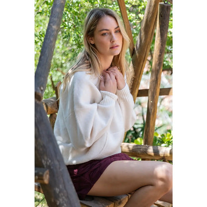 Lara Cream Crew Neck Sweater