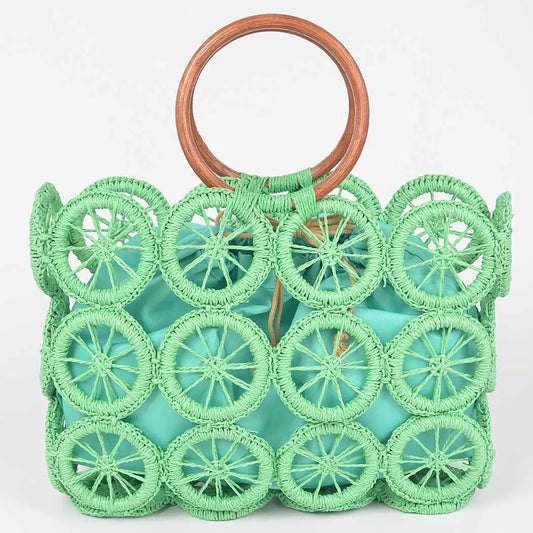 Monotone Crochet Handbag