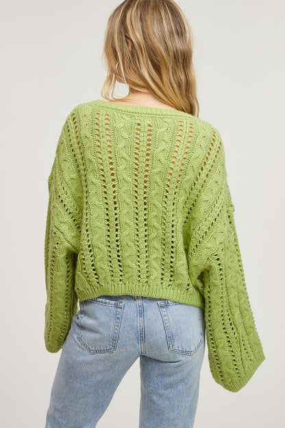 Hannah Ruffle Detail Sweater