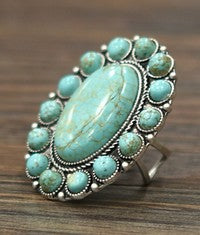 Navajo Turquoise Adjustable Ring