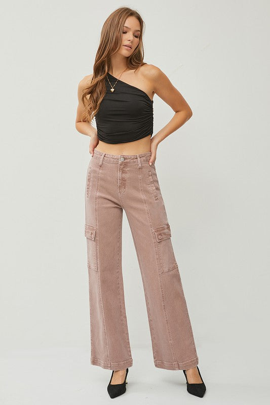 Freya High Rise Wide Leg Cargos