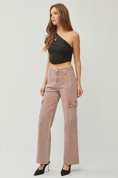 Freya High Rise Wide Leg Cargos