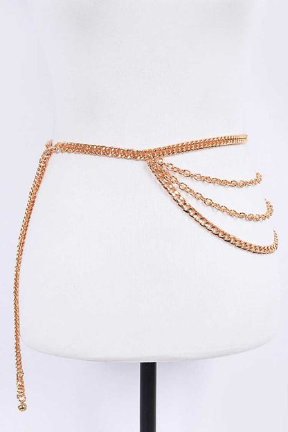 Mixed Texture Layered Chain Belt