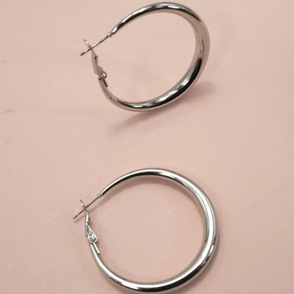 18K Stainless Steel Waterproof Tarnish Free Hoops