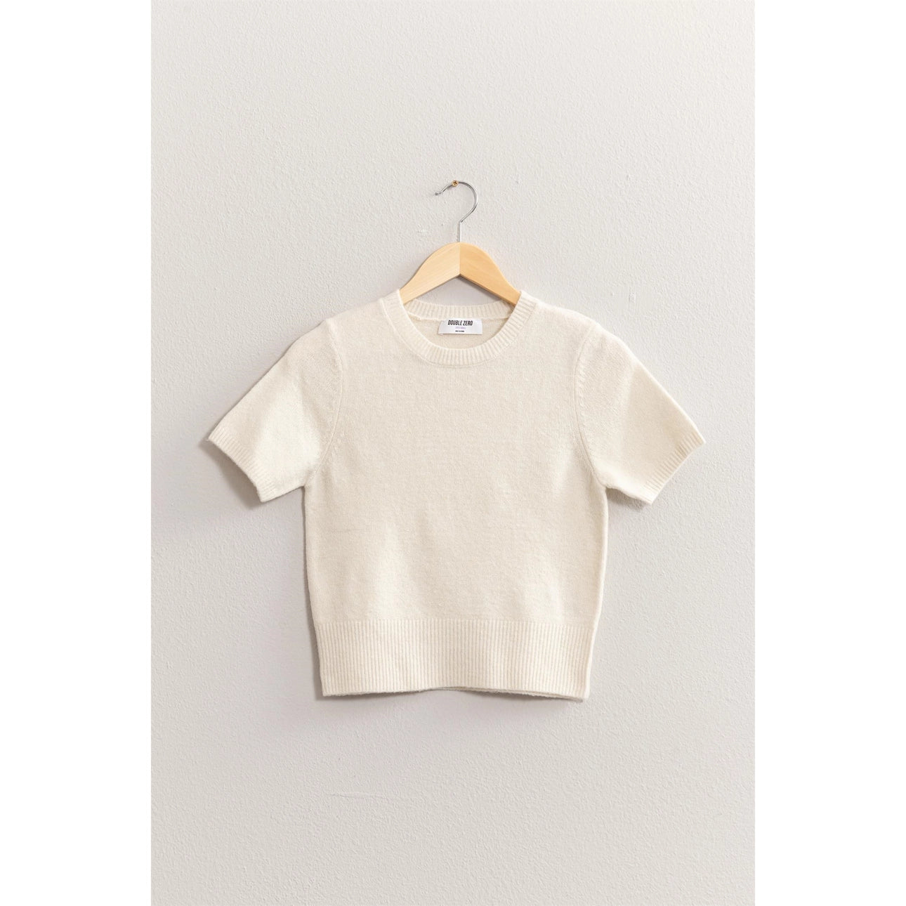 Short Sleeve Knit Sweater
