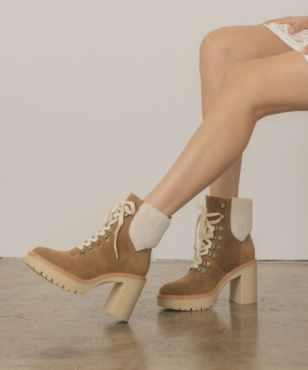 Madilyn - Platform Shearling Boots