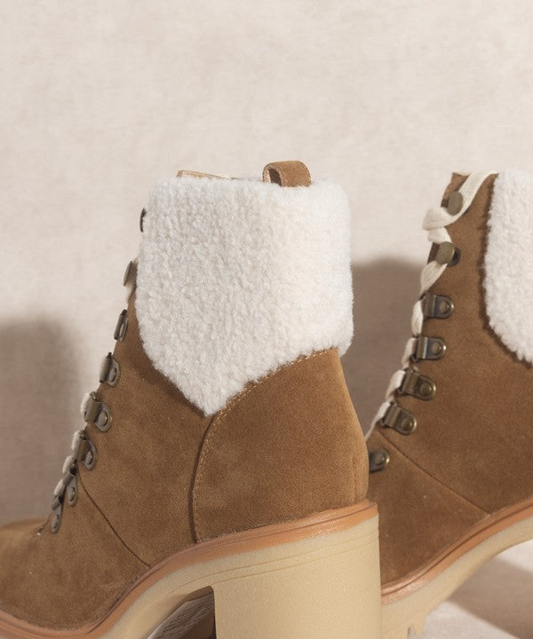 Madilyn - Platform Shearling Boots