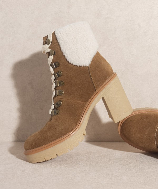 Madilyn - Platform Shearling Boots