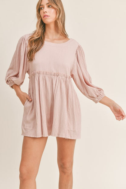 Ollie Oversized Wrinkle Gauze Romper