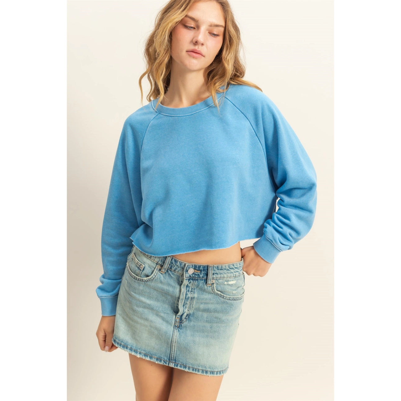 Missi Laid Back Crop Sweatshirt